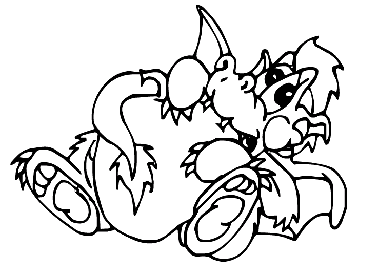 Dragons coloring pages