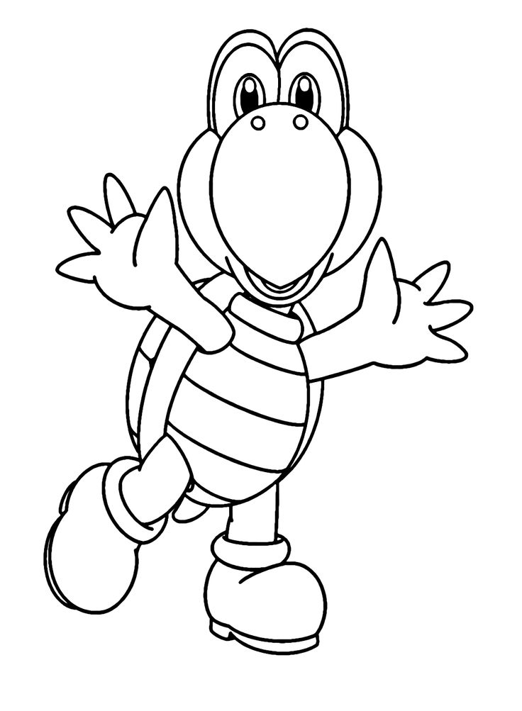 Koopa troopa coloring pages