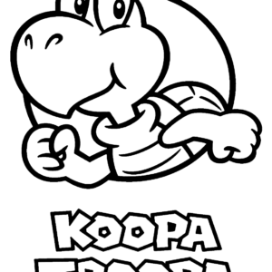 Koopa troopa coloring pages printable for free download