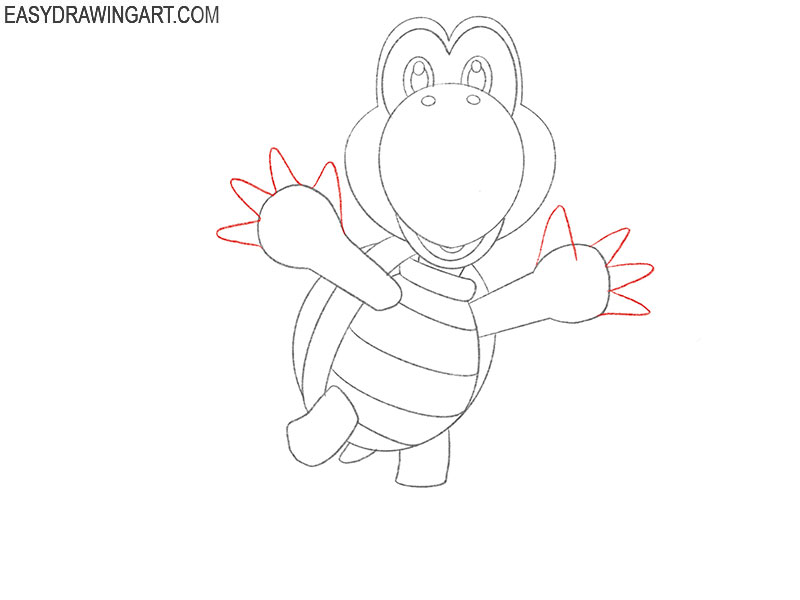 How to draw koopa troopa