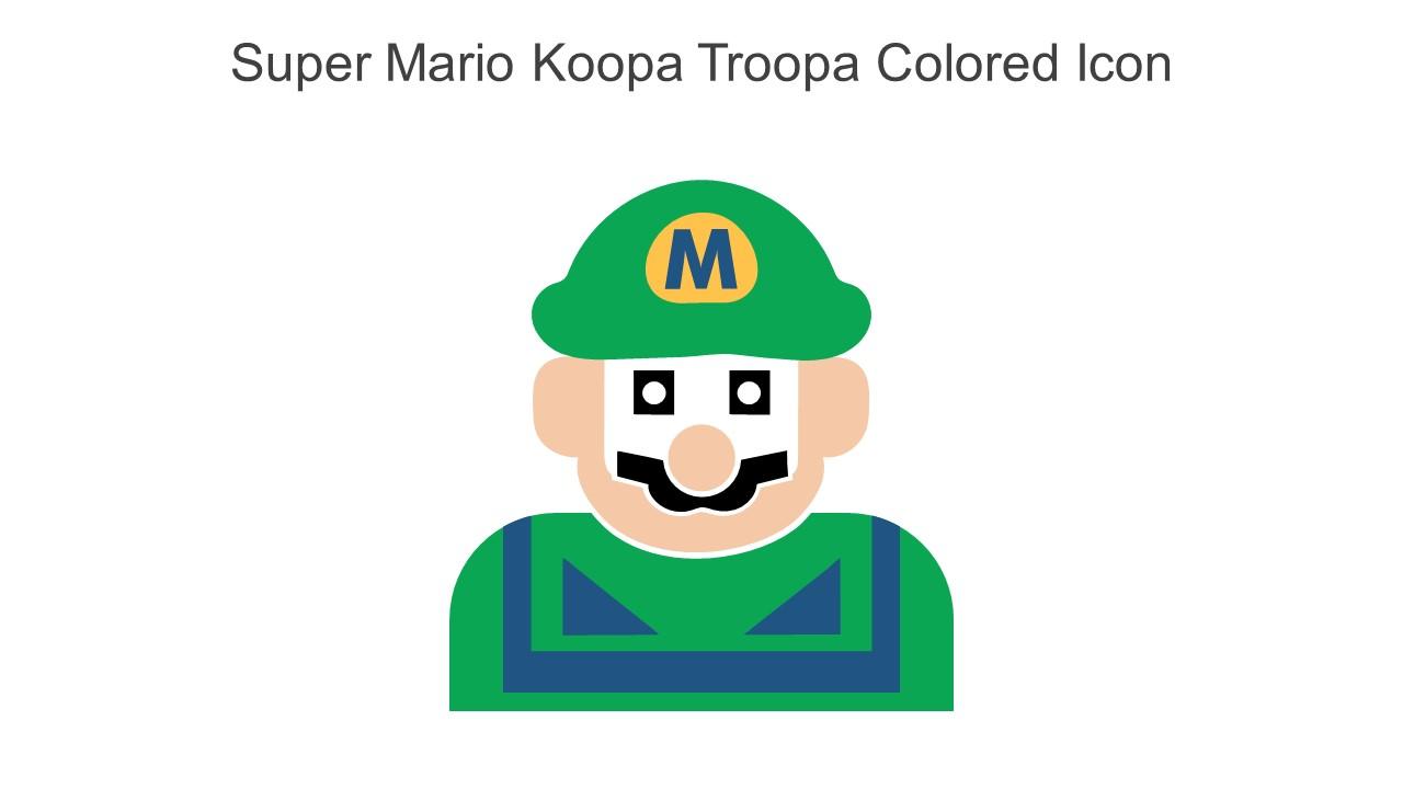 Super mario koopa troopa colored icon in powerpoint pptx png and editable eps format
