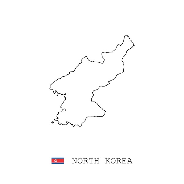 Black map north korea royalty