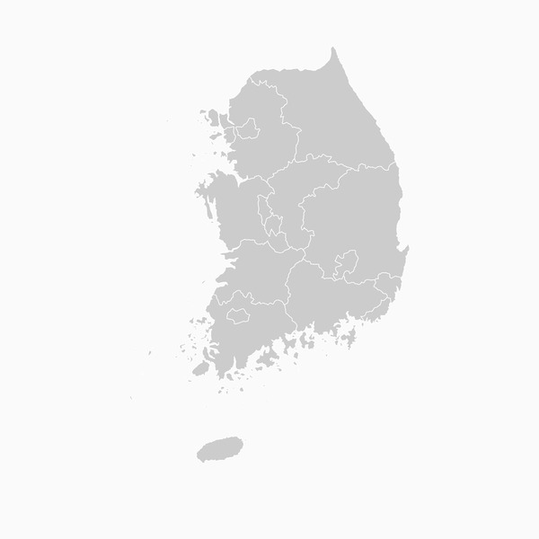 Blank map korea royalty
