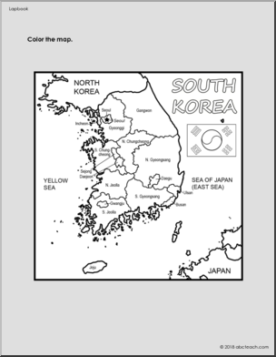 Lapbook for winter olympics in south korea