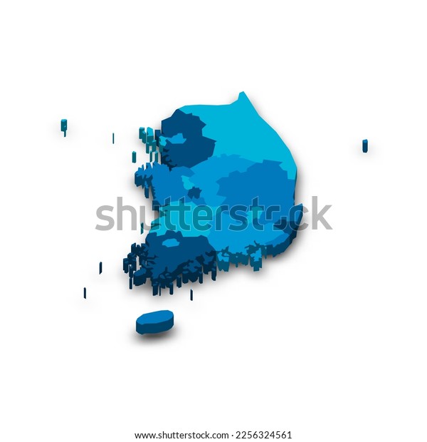 Blank map korea royalty
