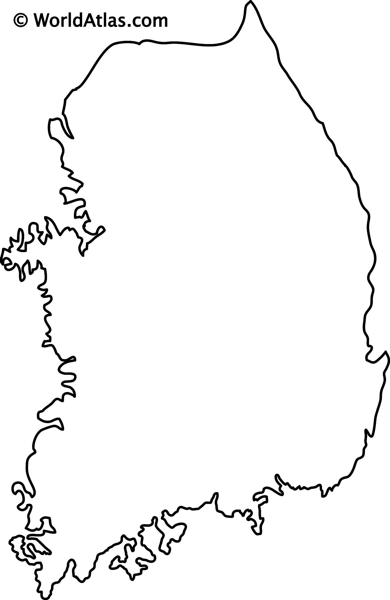 South korea maps facts
