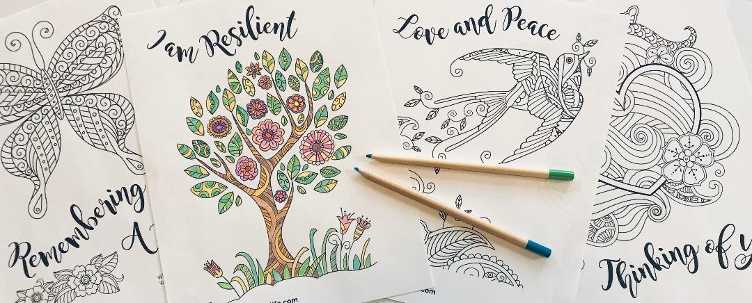 Remembering a life coloring pages