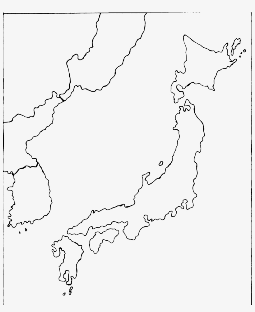 Blank map of japan transparent png