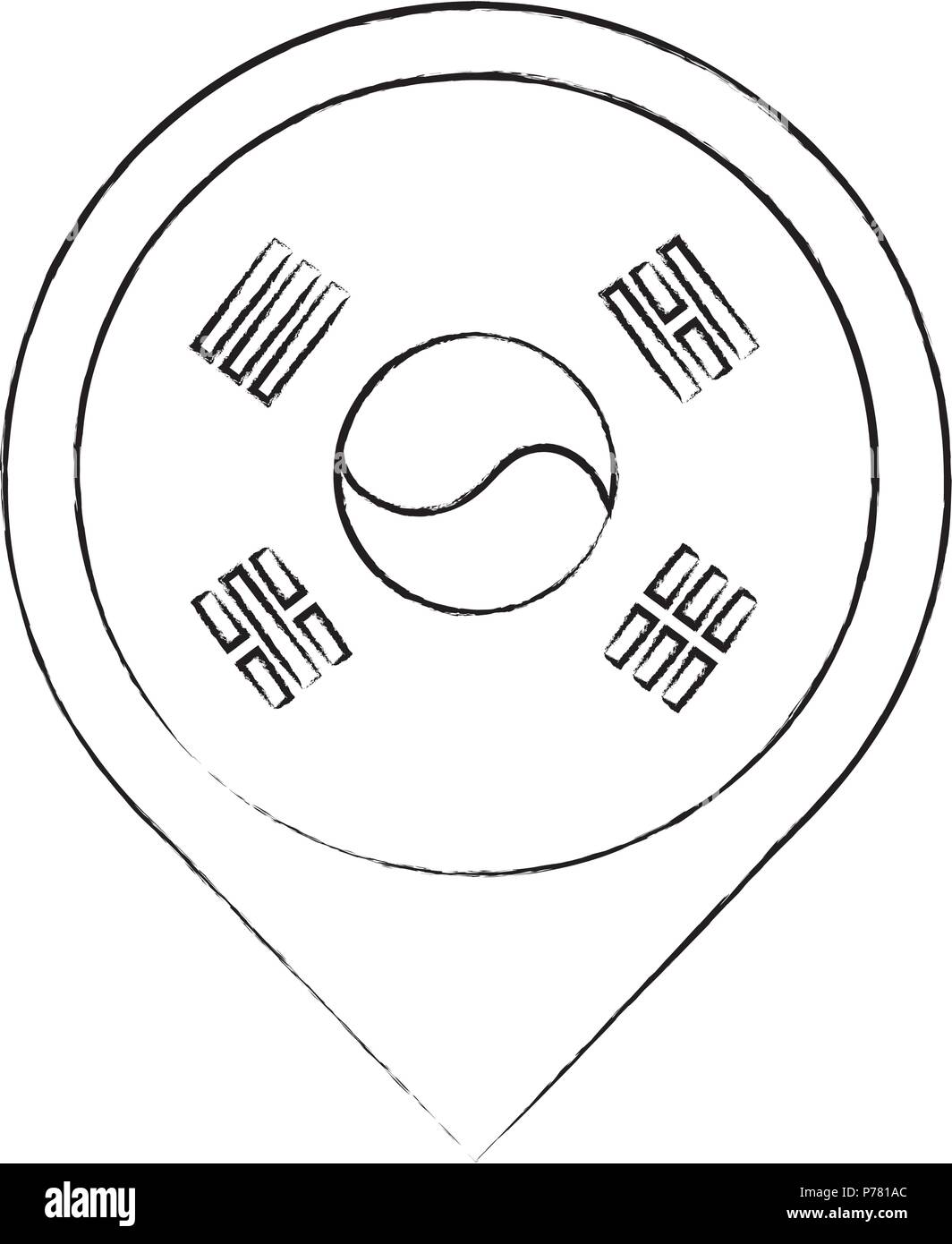 South korea pin hi