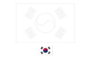 Asia flags coloring pages coloring sheets of national flags