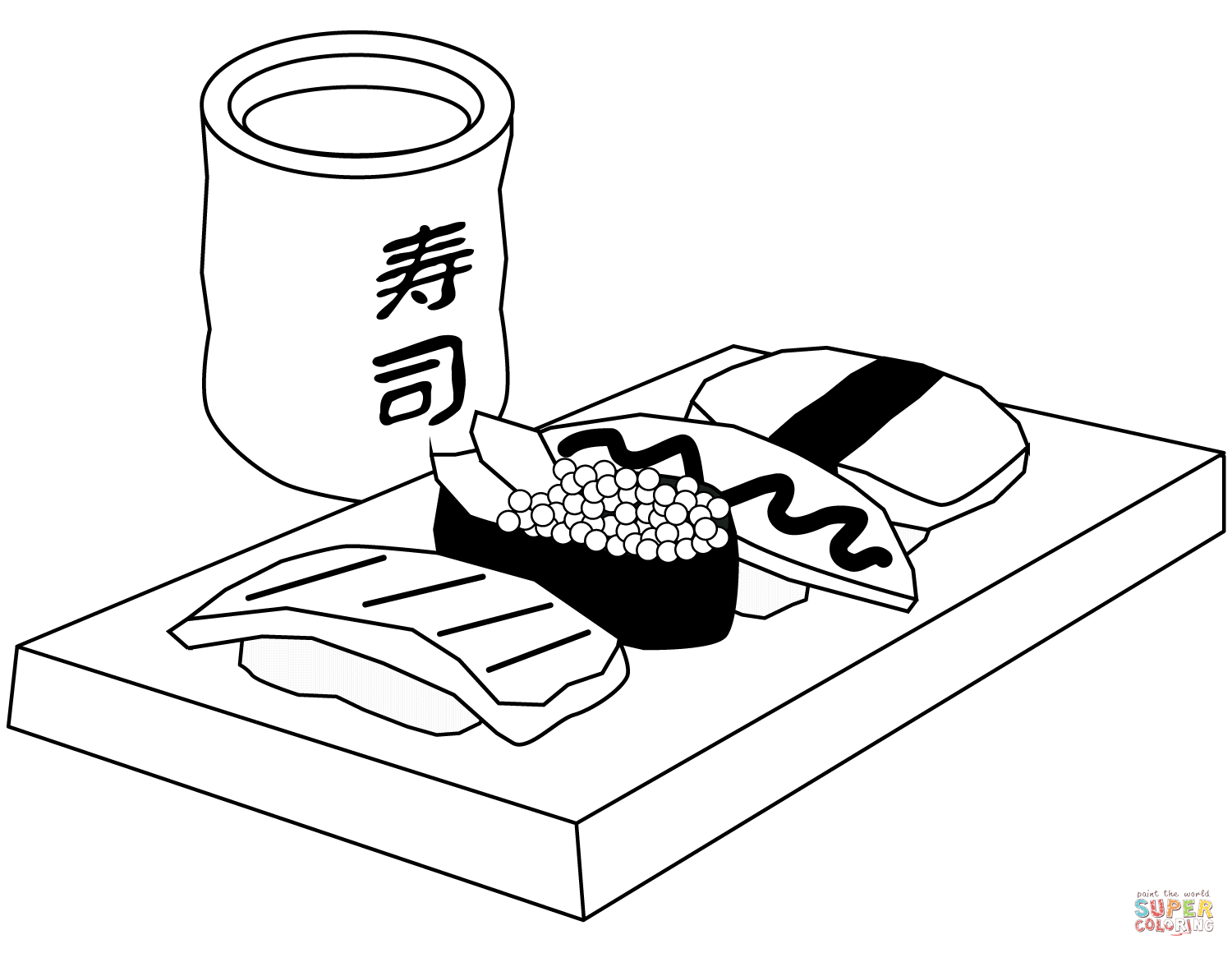 Asian food coloring page free printable coloring pages