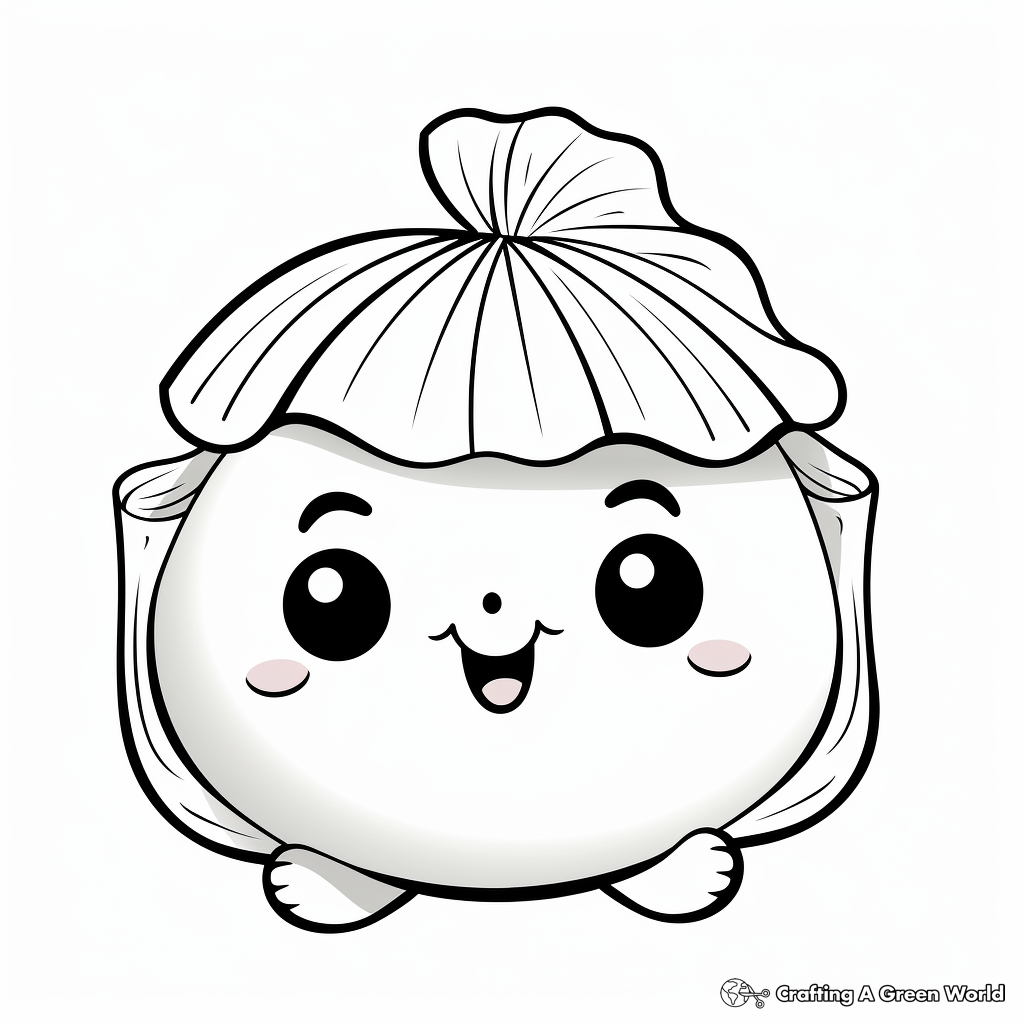 Dumpling coloring pages