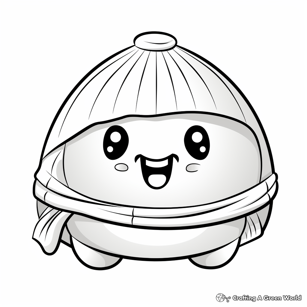 Dumpling coloring pages