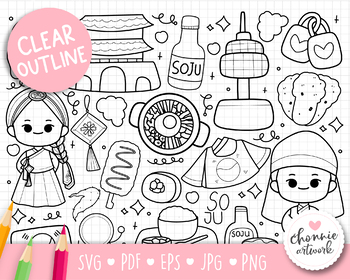 Korean boy and girl coloring pages south korea coloring pages tpt