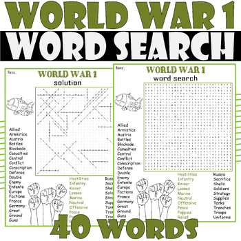 World war coloring and word search puzzle world war word search activities