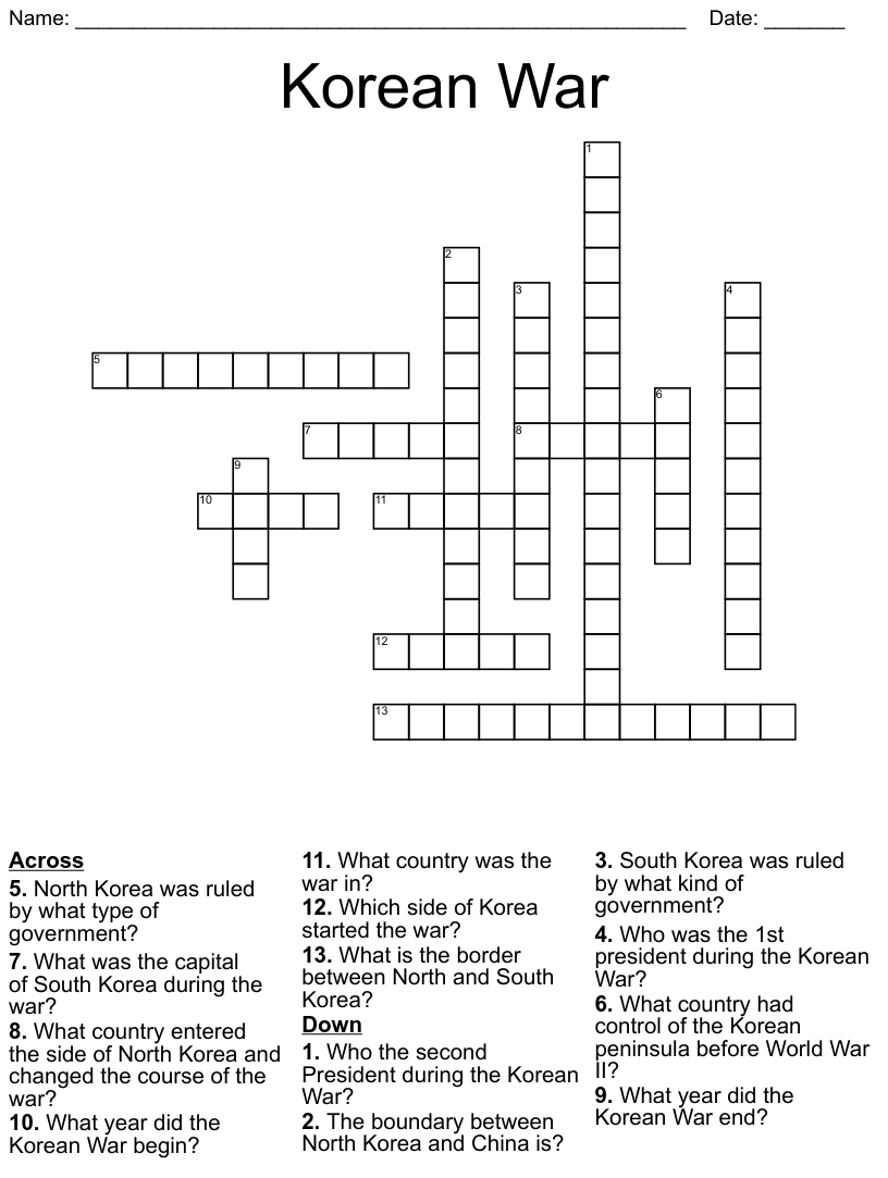 South korea word search