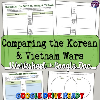 Korean war worksheet tpt