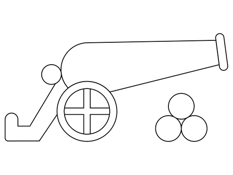 Civil war cannon coloring page free printable coloring pages