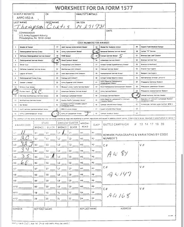 Uncle served in korean war and received battle stars trying to figure what those meant as they are not listed on his dd