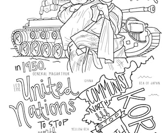 Cycle history coloring pages th edition instant download