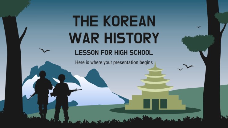 The korean war history lesson google slides powerpoint