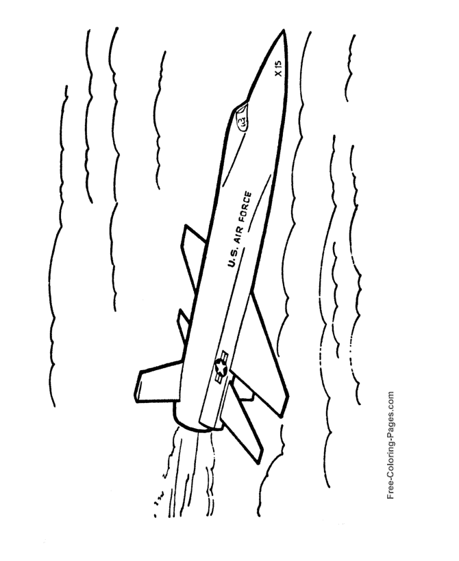 Printable coloring page of airplanes