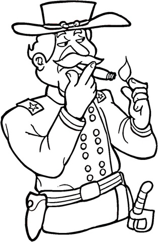 Civil war soldier coloring page free printable coloring pages