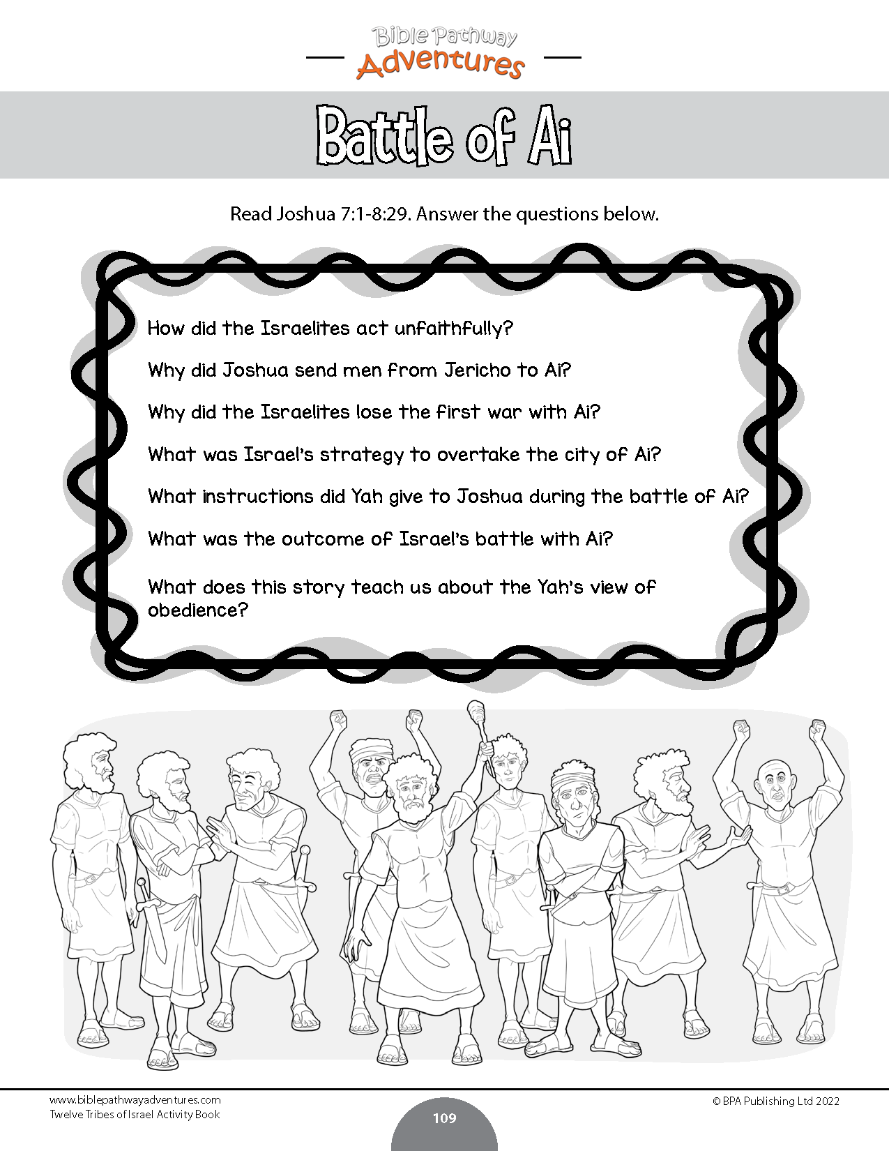 Twelve tribes of israel activity book pdf â bible pathway adventures