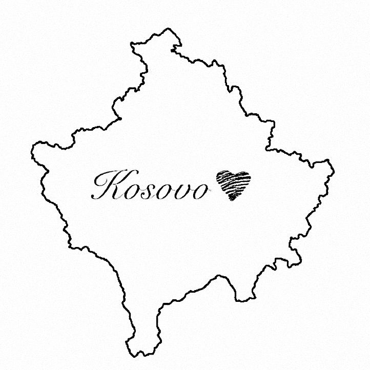 Republic of kosovo flag drawing kosovo flag kosovo