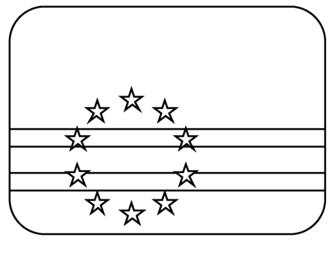 Flag of cape verde emoji coloring page free printable coloring pages