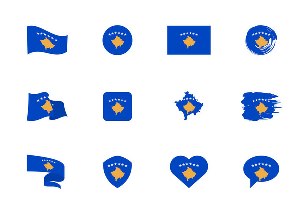 Kosovo flag free stock vectors