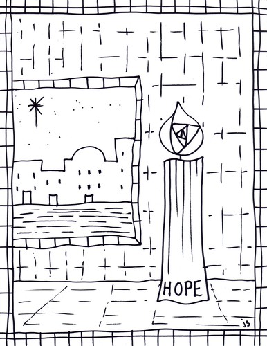Advent and angel coloring page â stushie art