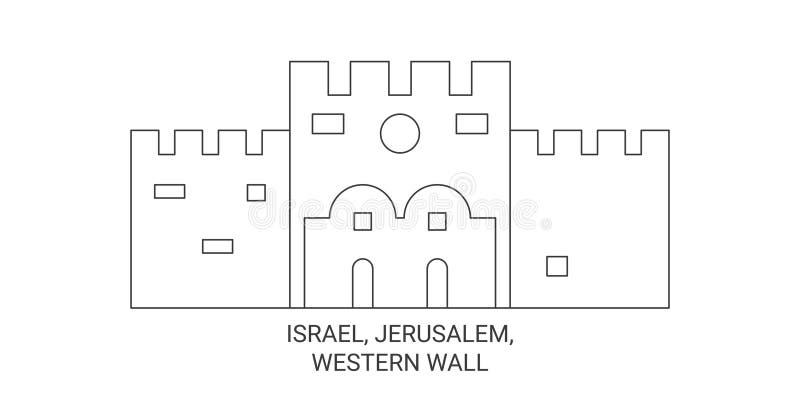 Kotel jerusalem stock illustrations â kotel jerusalem stock illustrations vectors clipart
