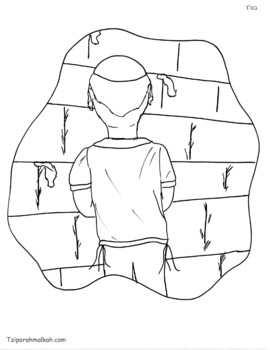 Boy at kotel by tziporah malkah tpt