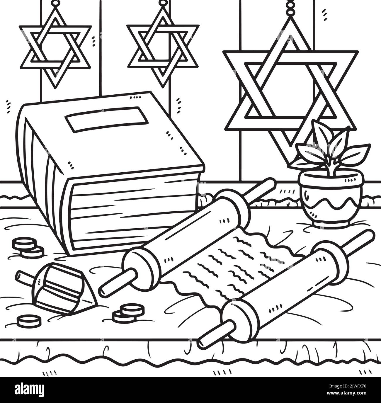 Torah book black and white stock photos images