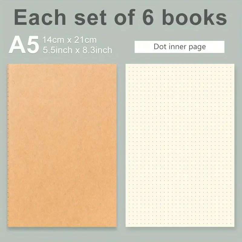 Retro kraft paper notebook perfect for college students
