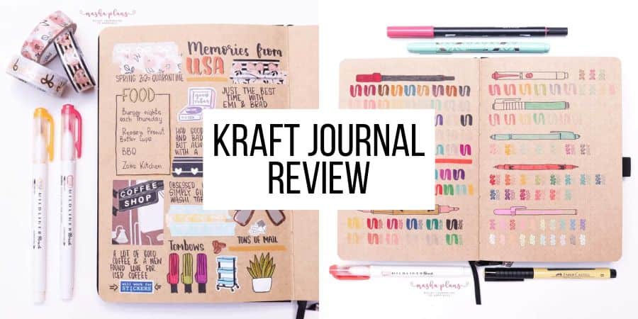 Archer olive kraft paper notebook review and inspirations masha plans