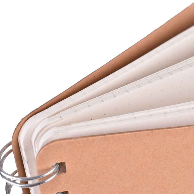 Dot grid paper sketchbook kraft cover gsm sheets b ððñðñððððµð