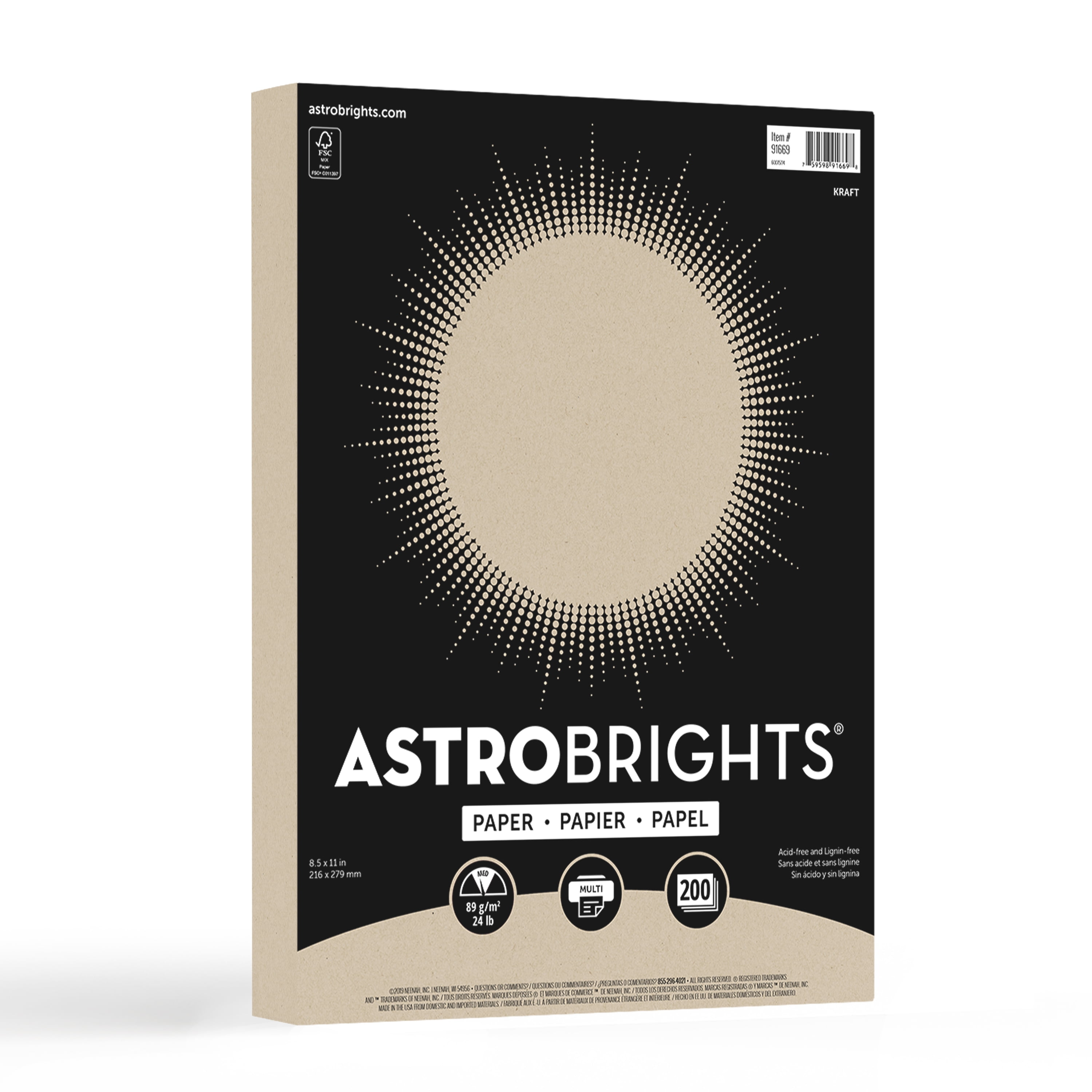 Astrobrights color paper x lb kraft sheets