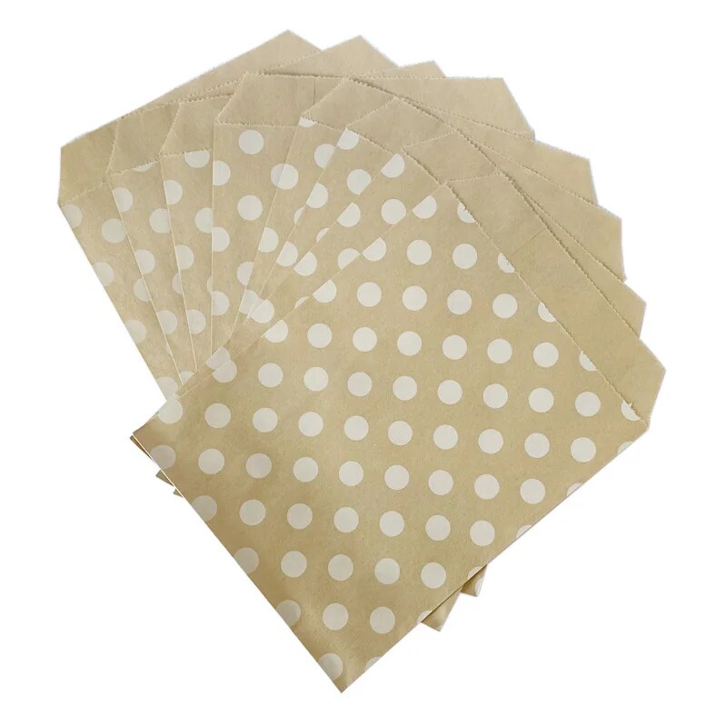Pc kraft paper bag blank chevron triped dot bag wedding birthday chritma party favor pacakging upplie goodie bag decor