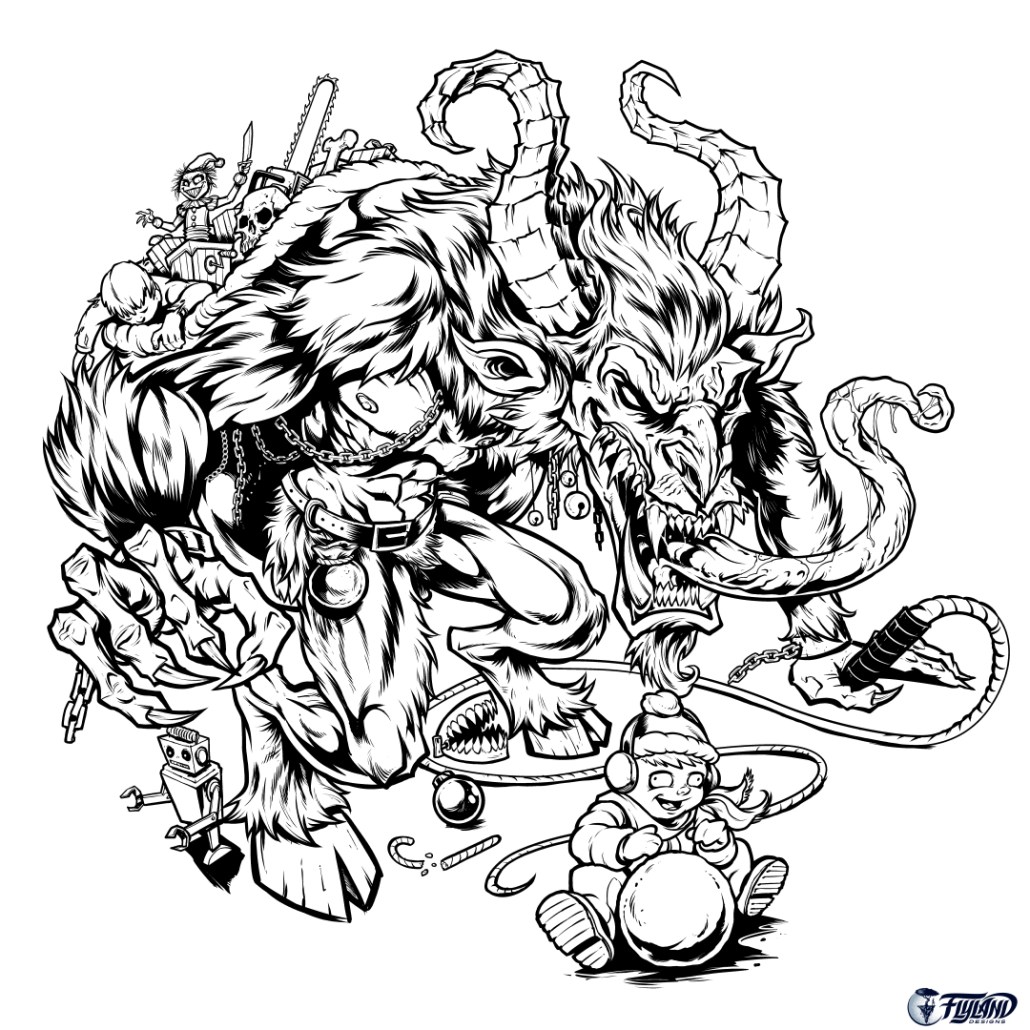 Krampus art print