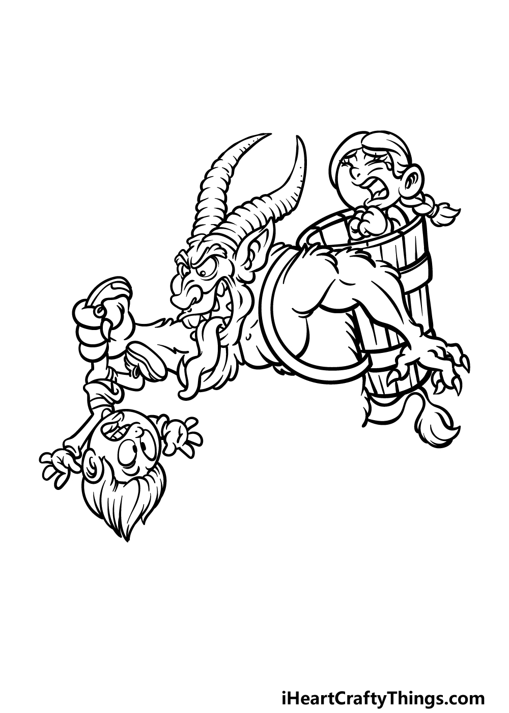 Krampus drawing