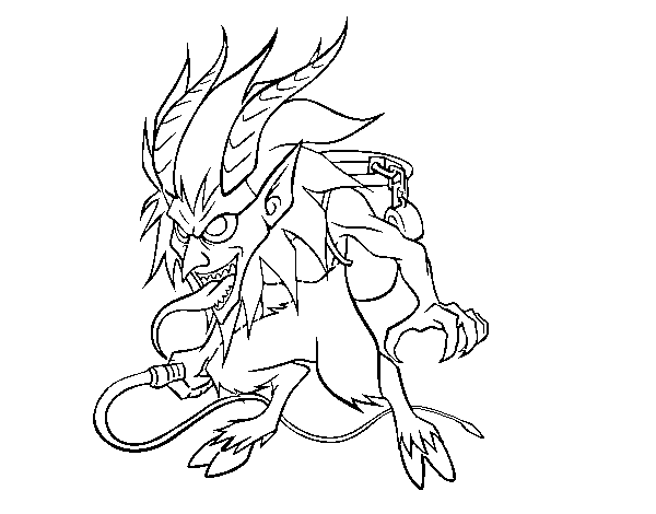 Krampus coloring page