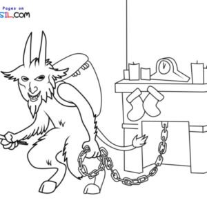 Christmas krampus coloring pages printable for free download
