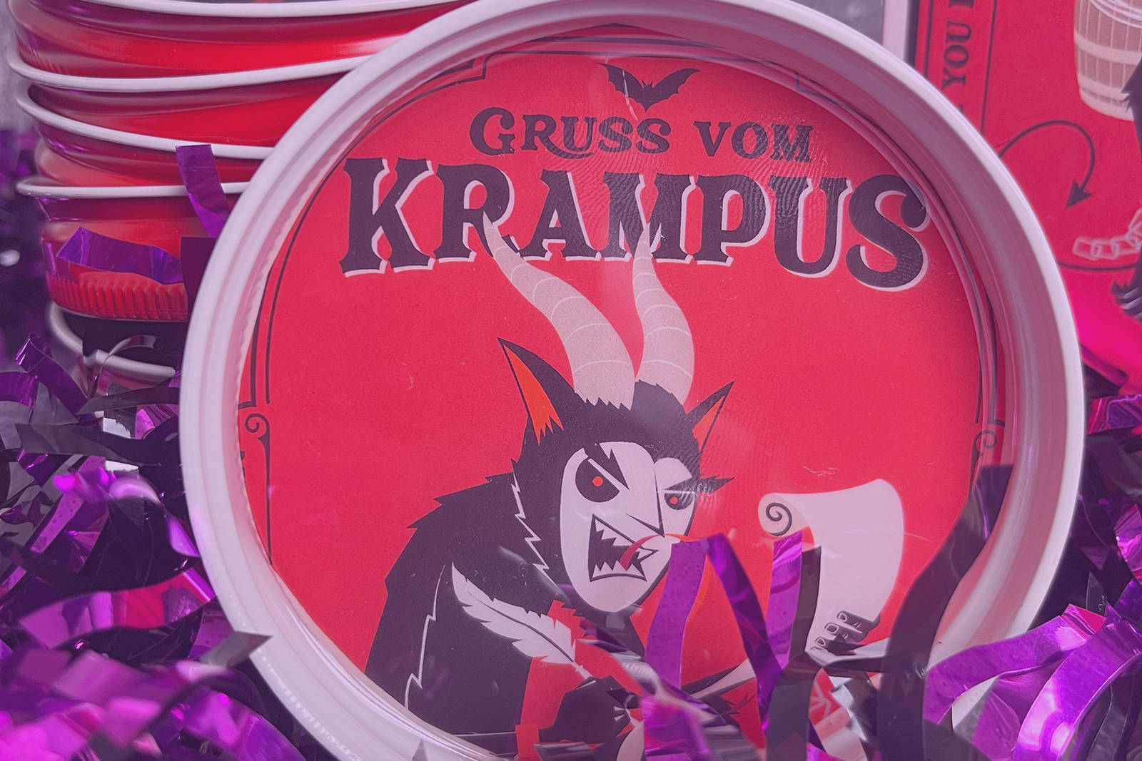 Krampus coaster craft