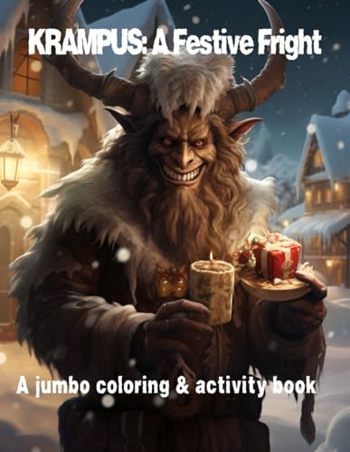 Krampus a festive fright jumbo coloring activity book kane joany books