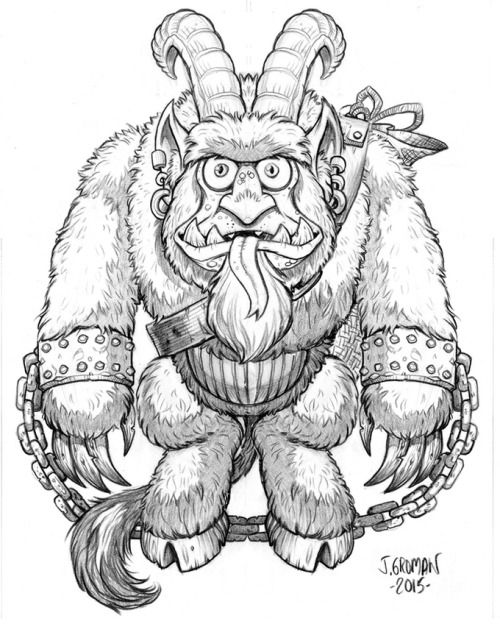 Petitepointplace krampus coloring pages christmas coloring pages