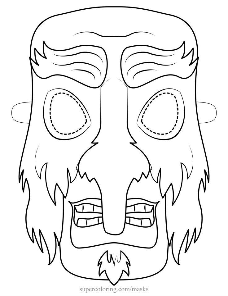 Krampus face bunny coloring pages halloween coloring pages halloween coloring
