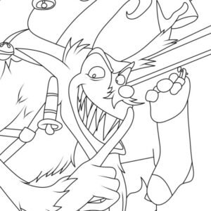 Christmas krampus coloring pages printable for free download