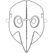 Cyclops mask coloring page free printable coloring pages